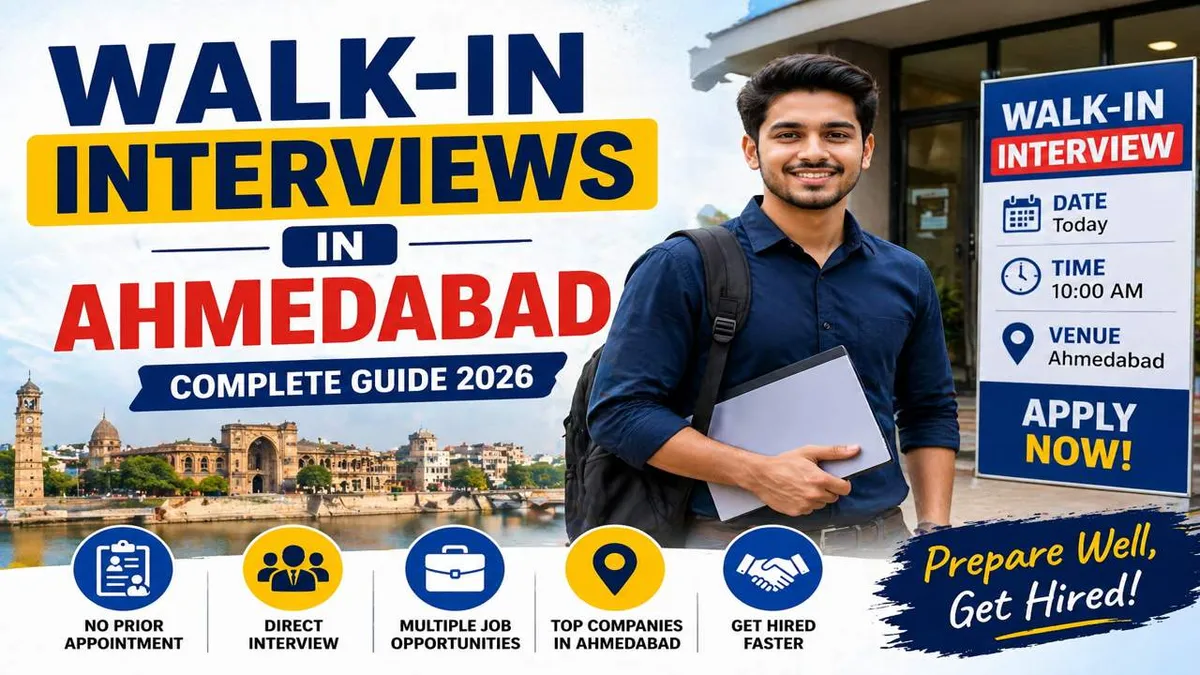 Walk-in Interviews in Ahmedabad โ Complete Guide (2026)