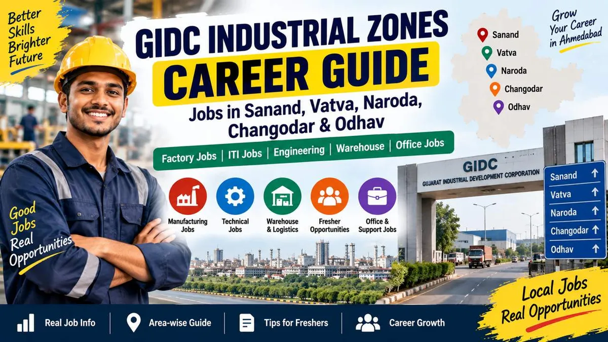 GIDC Industrial Zones Career Guide: Jobs in Sanand, Vatva, Naroda, Changodar & Odhav